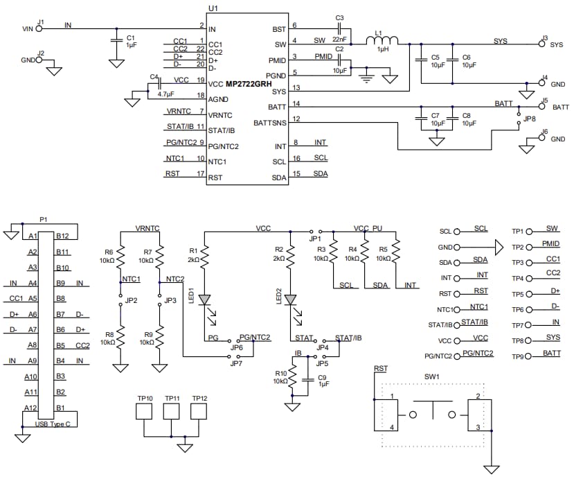 Monolithic Power Systems (MPS) EVKT-MP2722 Evaluation Kit